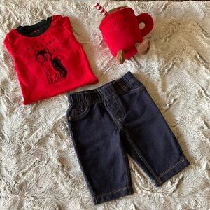 Carter’s Baby Boy Shirt and Jeans Size 3 Months